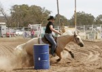 Hannah & Lena kicking up dust at Chiltern Rodeo 2008