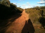 relief  from the busy Calder under the powerlines for a few kms